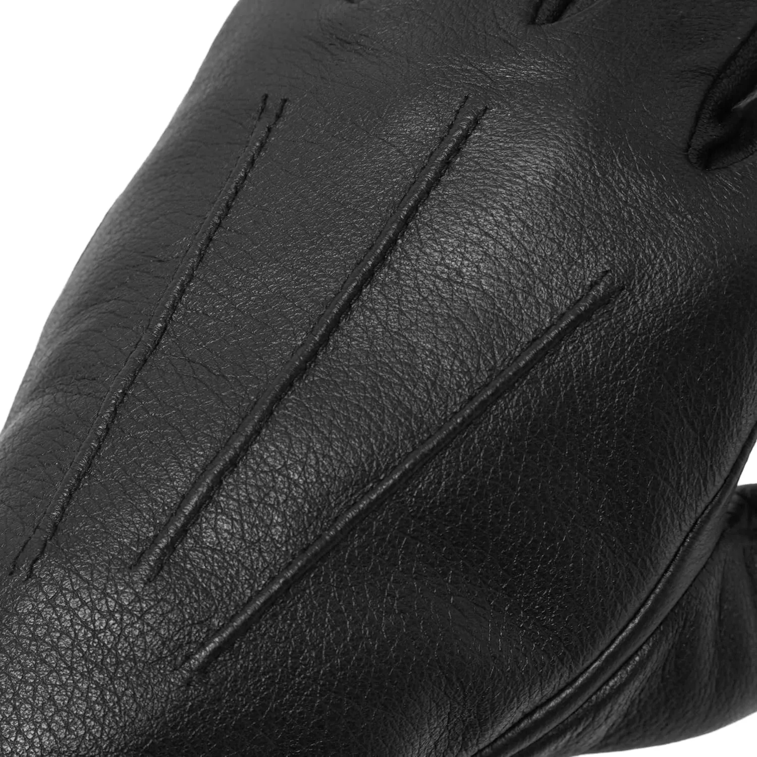 Pratt & Hart Gondola Mens Black Leather Gloves with Thinsulate (Touchscreen) Great for Winter Driving and Riding (Sheepskin)