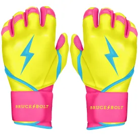 PREMIUM PRO Creator Series Long Cuff Batting Gloves | CARIBBEAN YELLOW