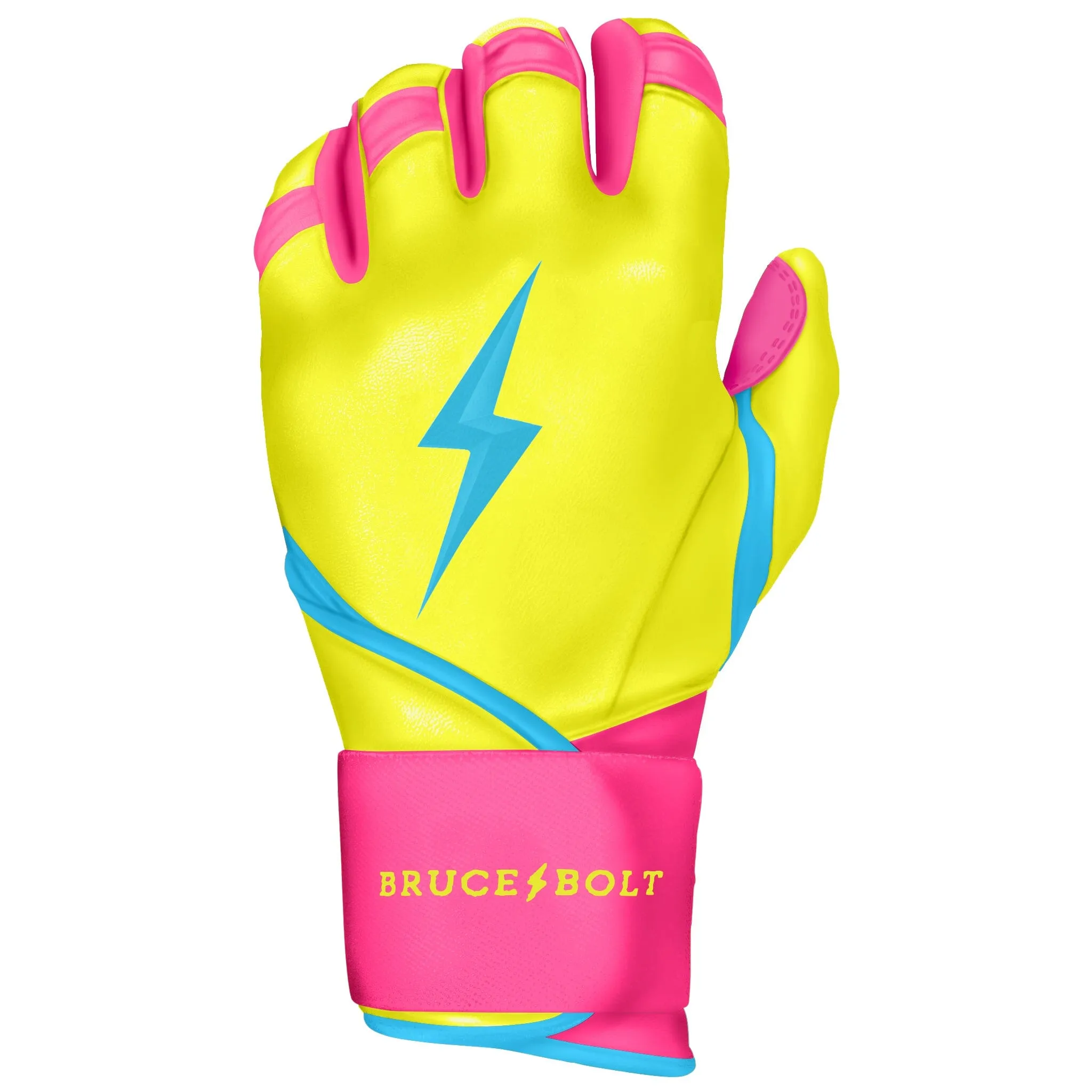 PREMIUM PRO Creator Series Long Cuff Batting Gloves | CARIBBEAN YELLOW