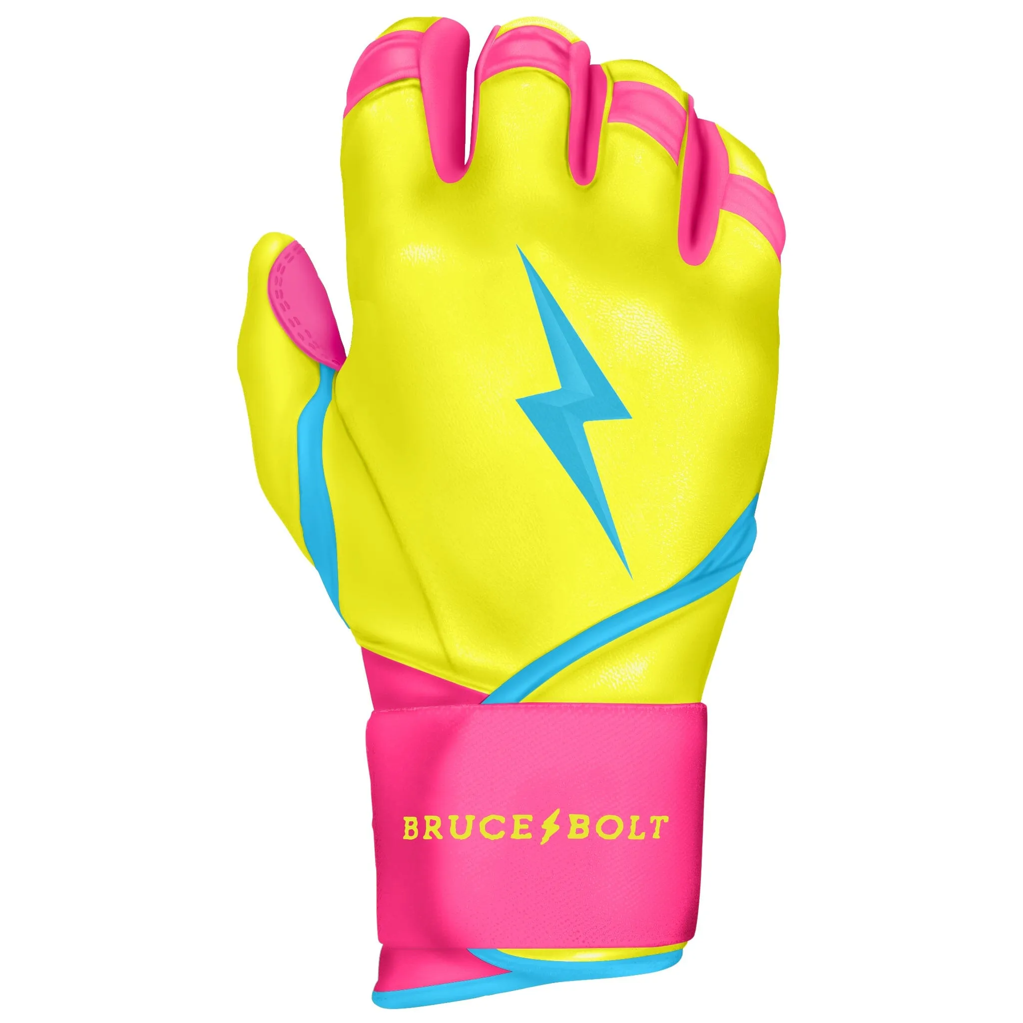 PREMIUM PRO Creator Series Long Cuff Batting Gloves | CARIBBEAN YELLOW