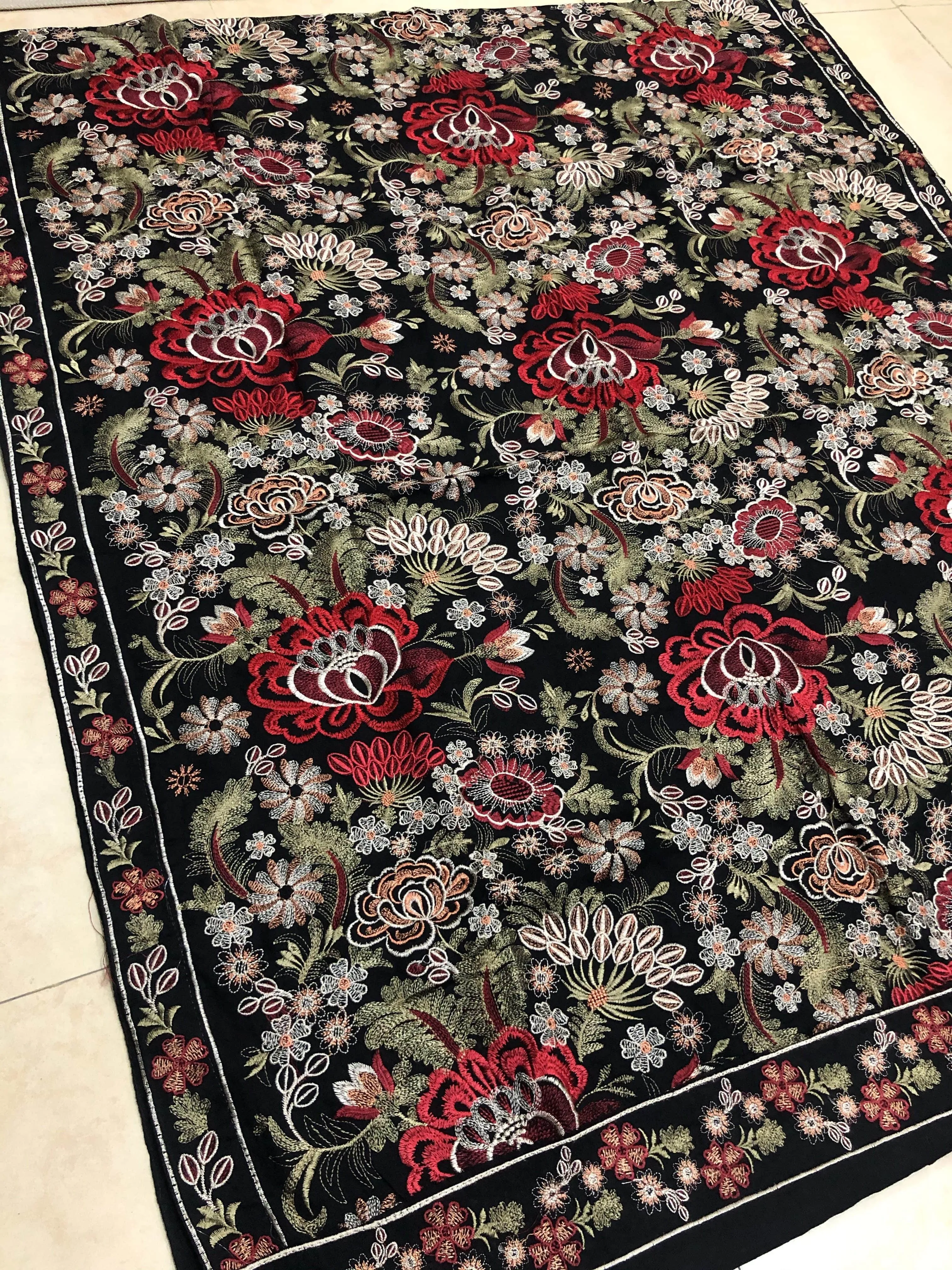 SARINNAH PREMIUM D71-FORMAL HEAVY EMBROIDED KARANDI SHAWL.