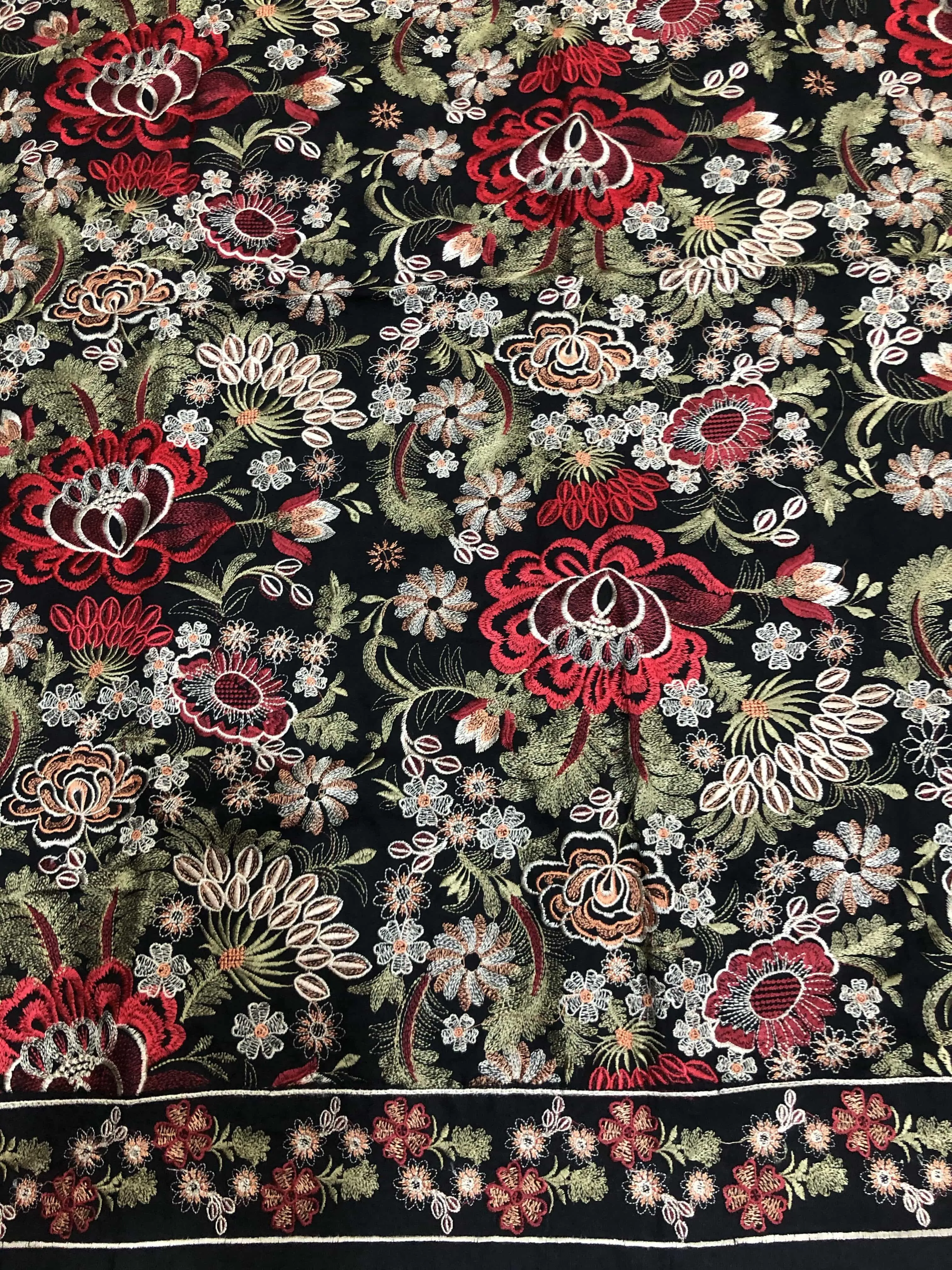 SARINNAH PREMIUM D71-FORMAL HEAVY EMBROIDED KARANDI SHAWL.