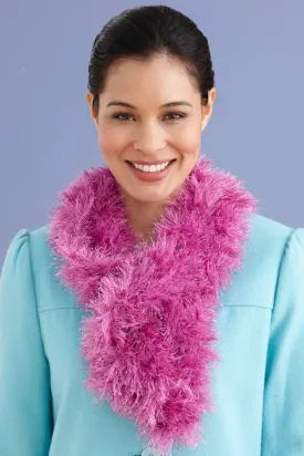 Soft Furry Scarf (Crochet) - Version 2