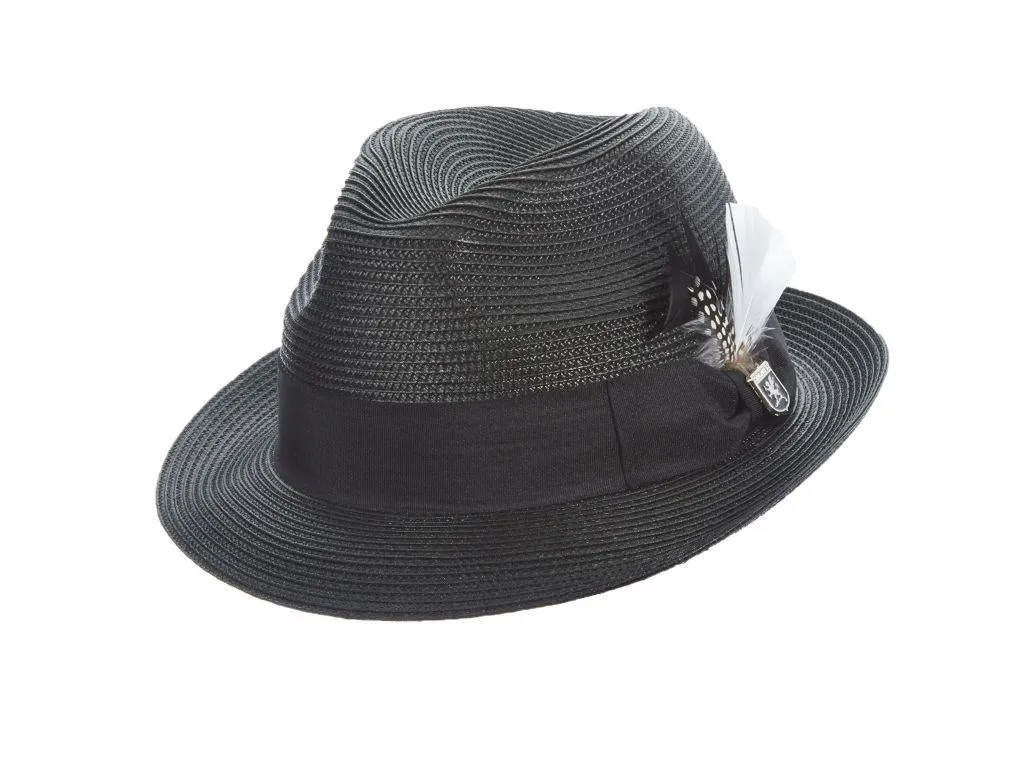 Stacy Adams Belmont Poly Braid Pinch Front Fedora