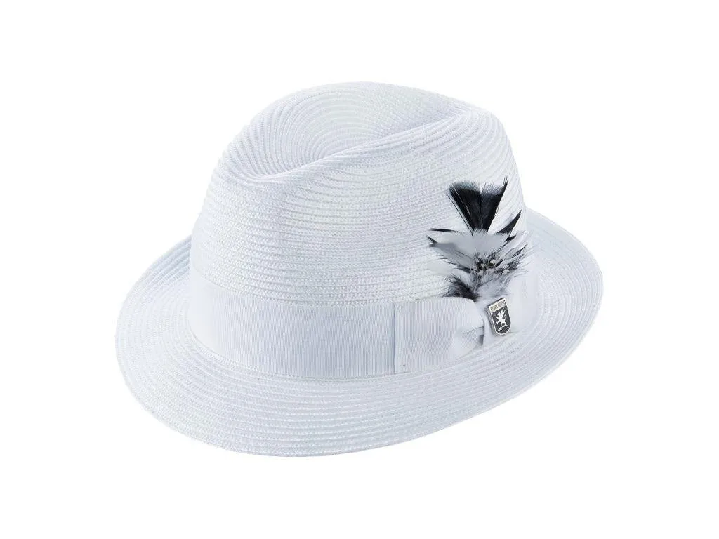 Stacy Adams Belmont Poly Braid Pinch Front Fedora