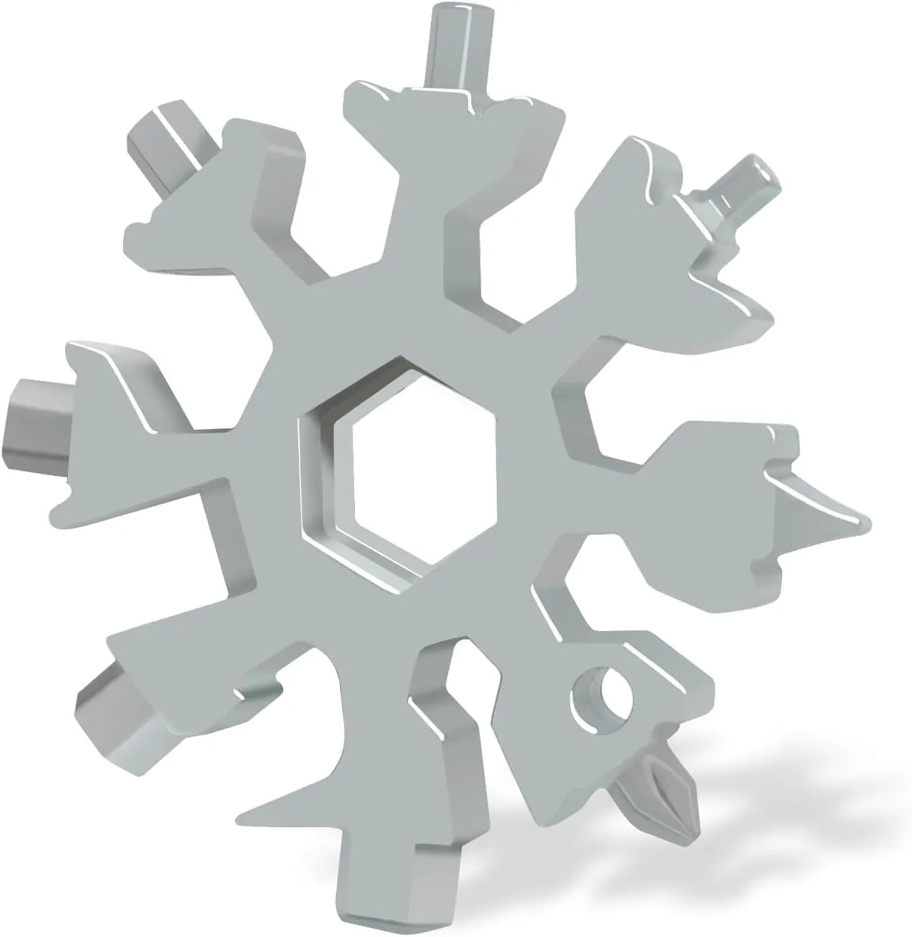 Stocking Stuffers For Men - 18 in 1 Snowflake Multitool for Men, Mens Gift for Christmas, Gift for Dad, Snowflake Bottle Opener/Screwdriver Kit/Wrench Kit, Durable and Easy To Carry