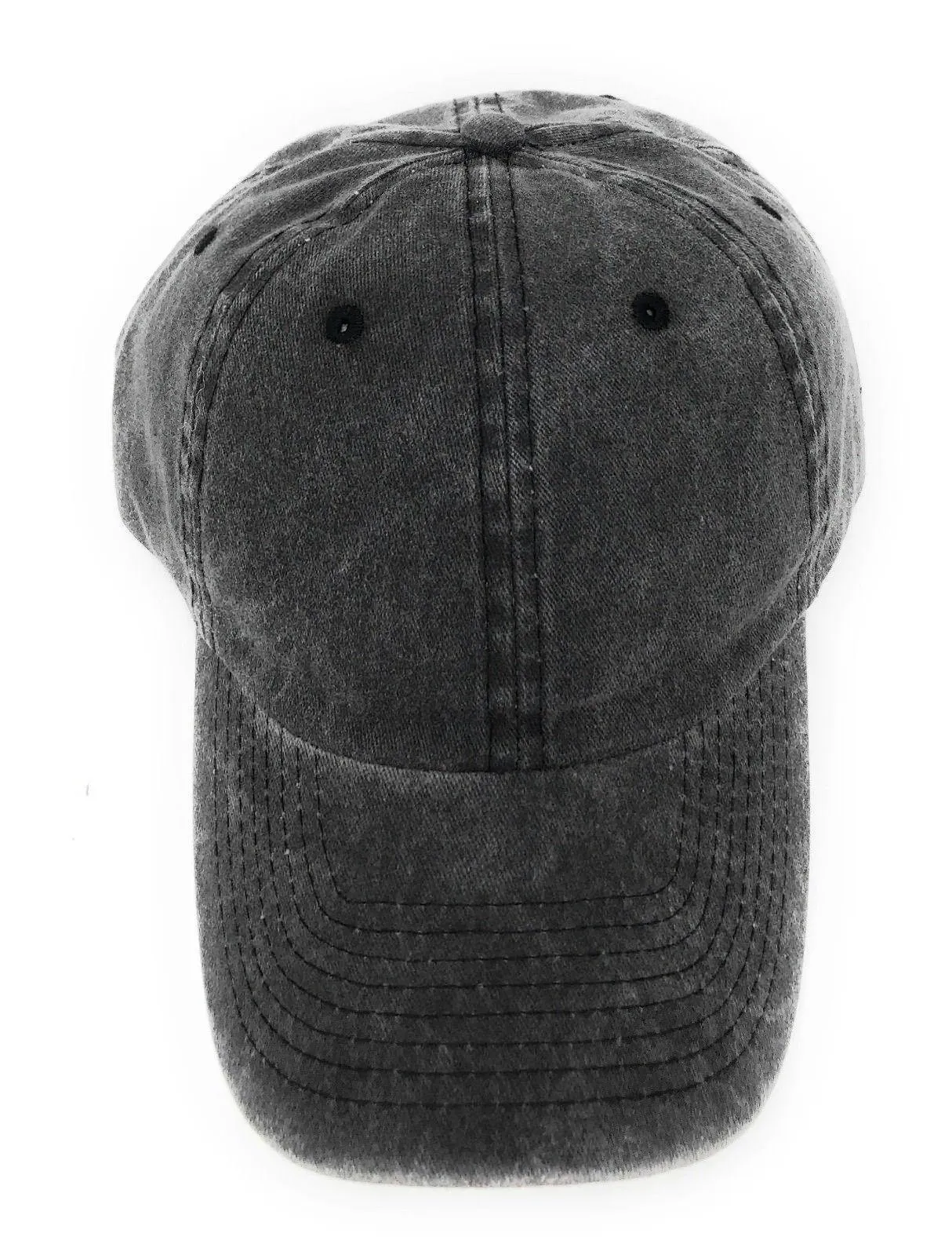 Washed Cotton Low Crown 6 Panel Baseball Relaxed Fit Dad Hats Caps