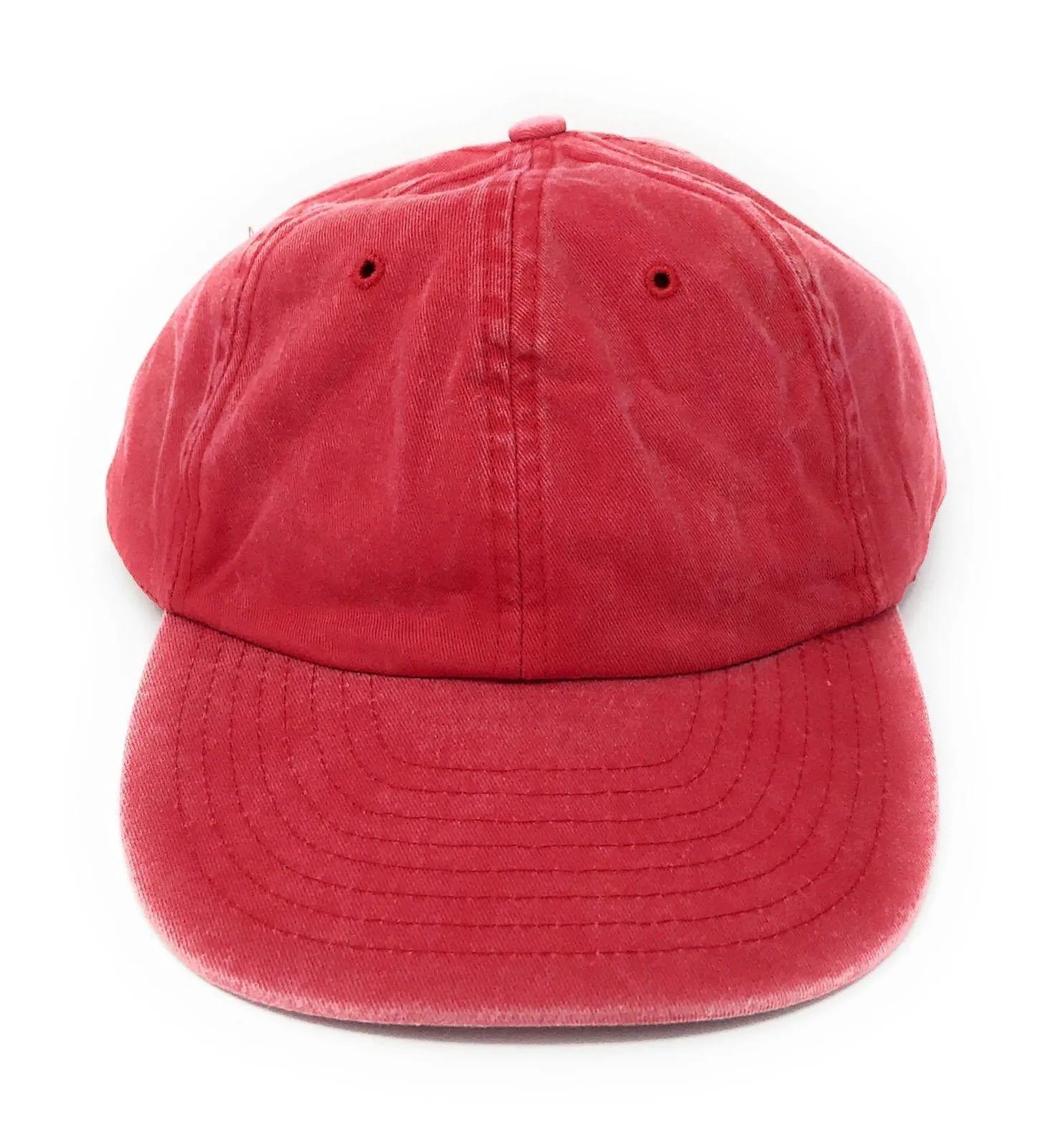 Washed Cotton Low Crown 6 Panel Baseball Relaxed Fit Dad Hats Caps