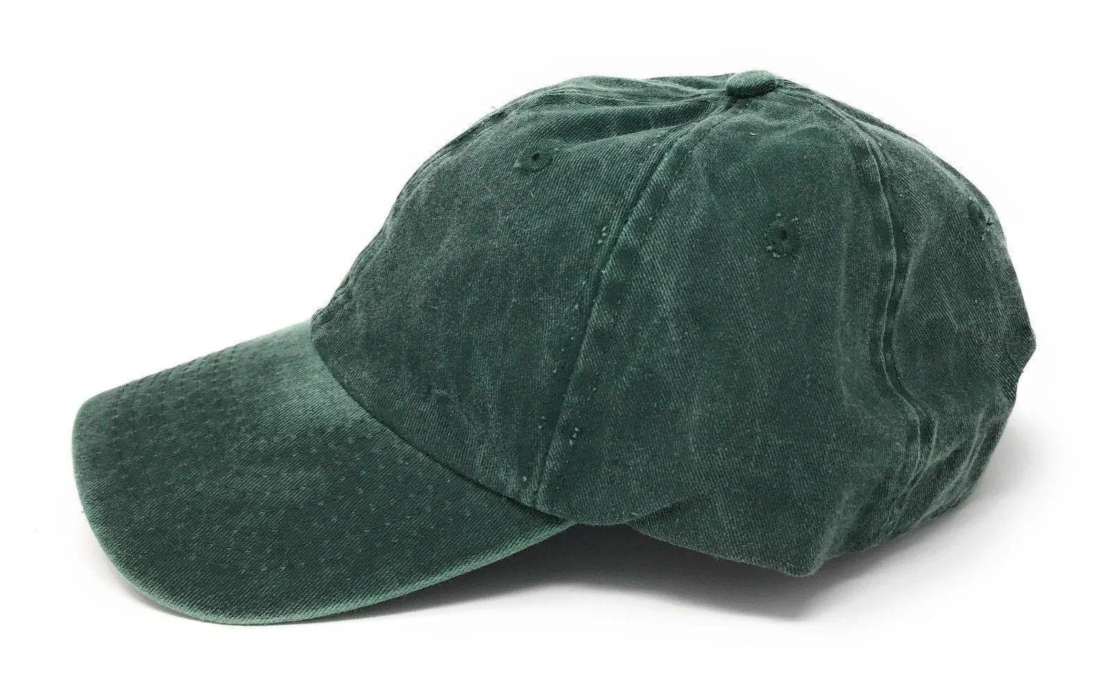 Washed Cotton Low Crown 6 Panel Baseball Relaxed Fit Dad Hats Caps