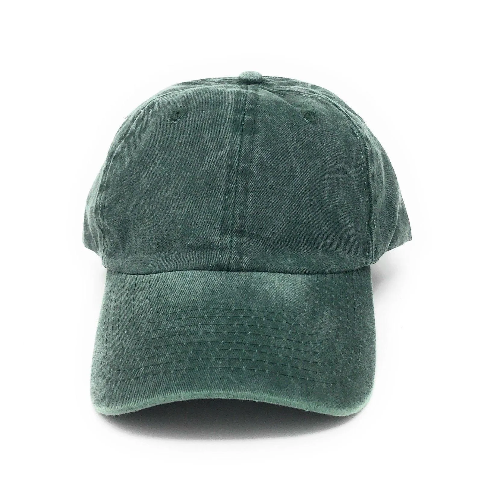 Washed Cotton Low Crown 6 Panel Baseball Relaxed Fit Dad Hats Caps
