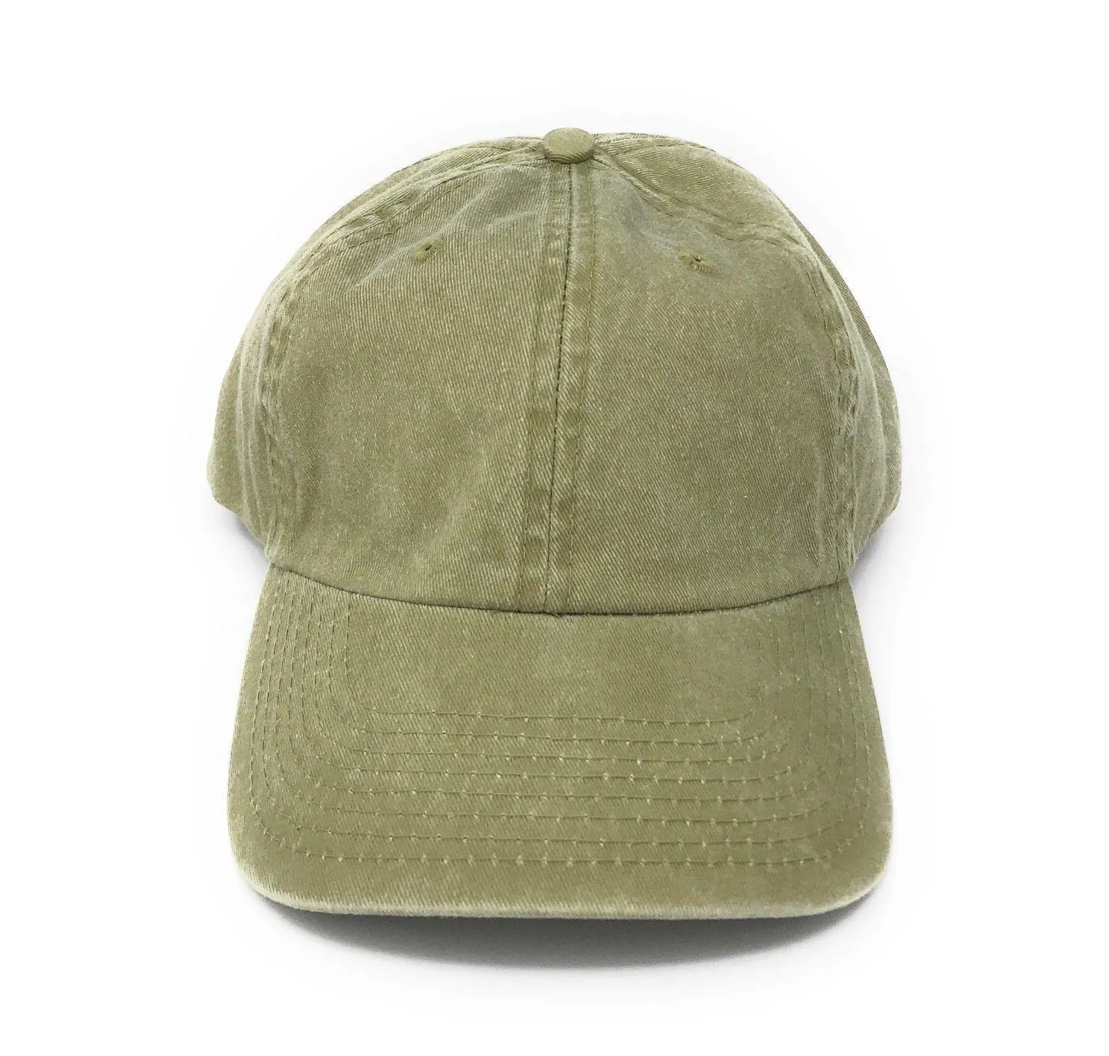 Washed Cotton Low Crown 6 Panel Baseball Relaxed Fit Dad Hats Caps