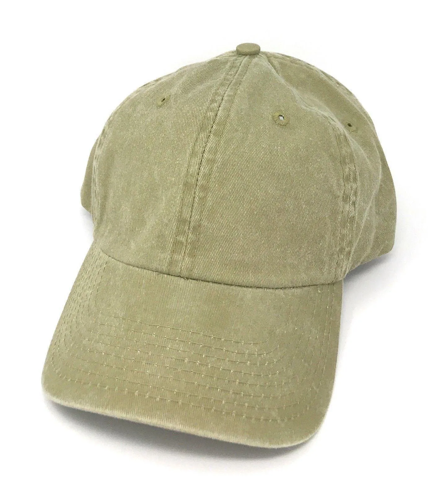 Washed Cotton Low Crown 6 Panel Baseball Relaxed Fit Dad Hats Caps
