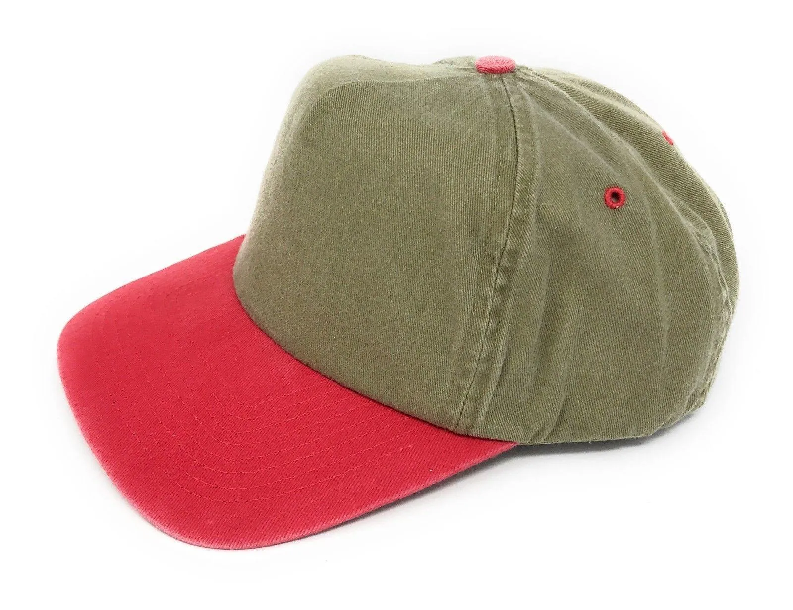 Washed Cotton Low Crown 6 Panel Baseball Relaxed Fit Dad Hats Caps