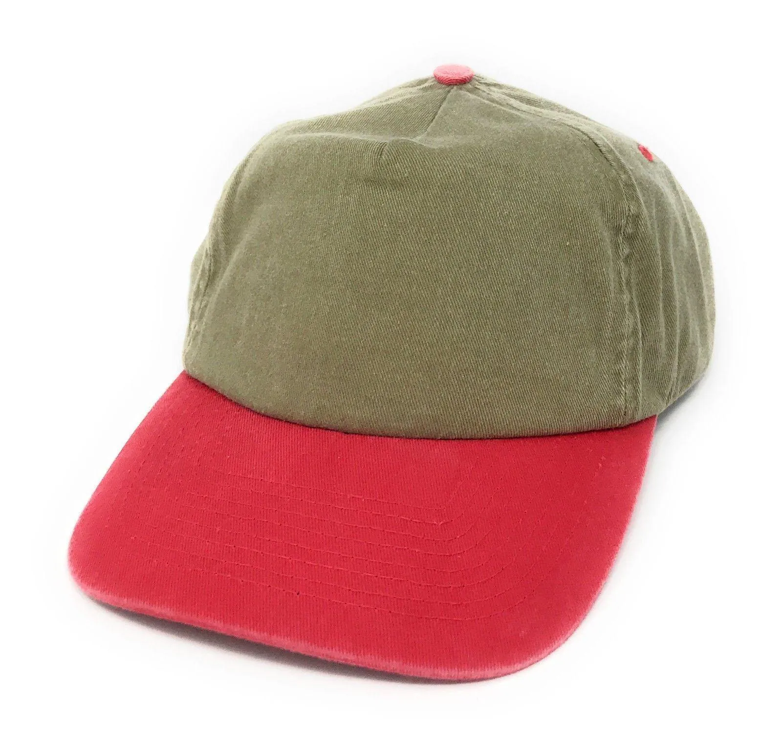 Washed Cotton Low Crown 6 Panel Baseball Relaxed Fit Dad Hats Caps