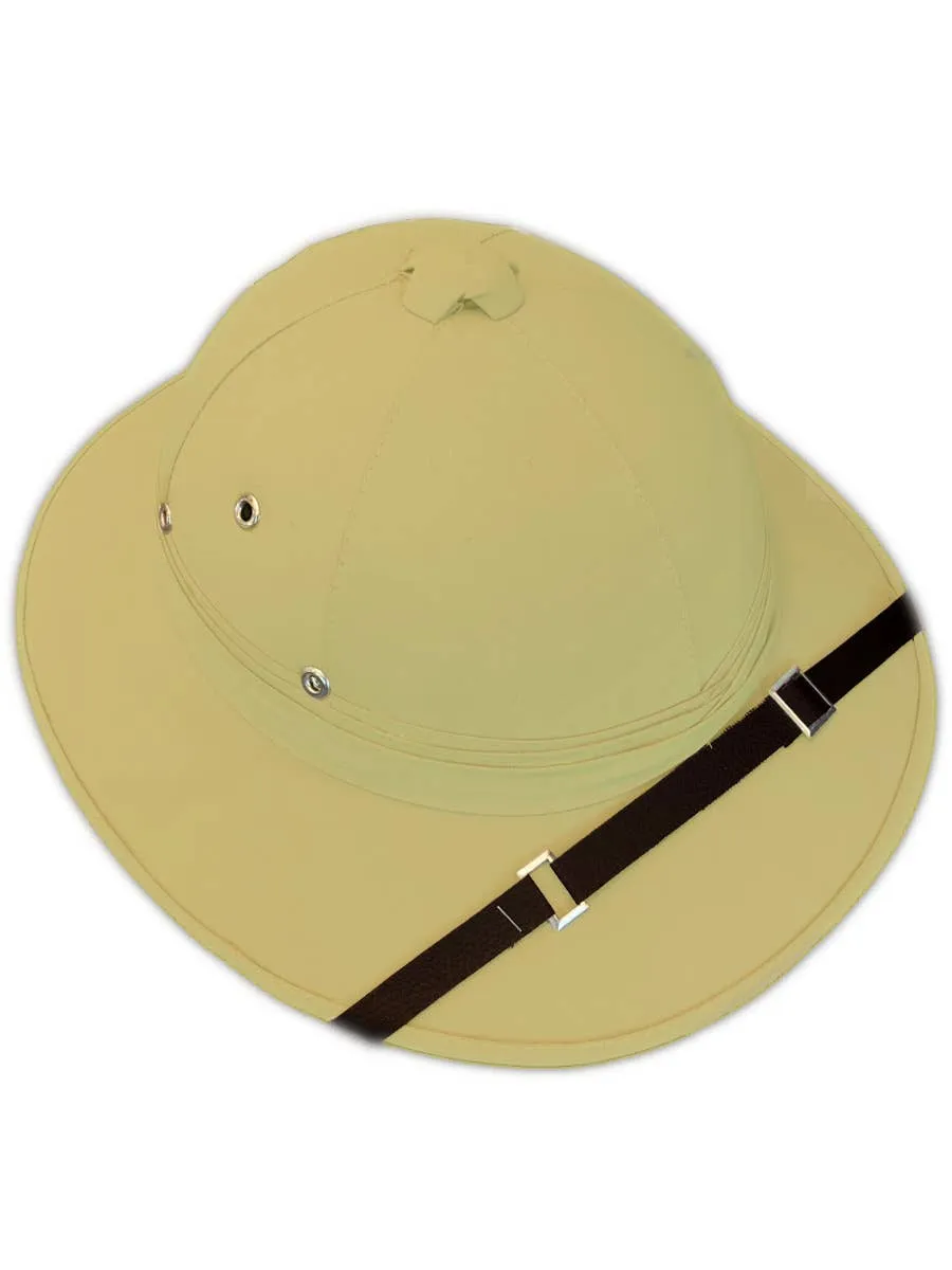 Wild Safari Tan Adults Pith Helmet