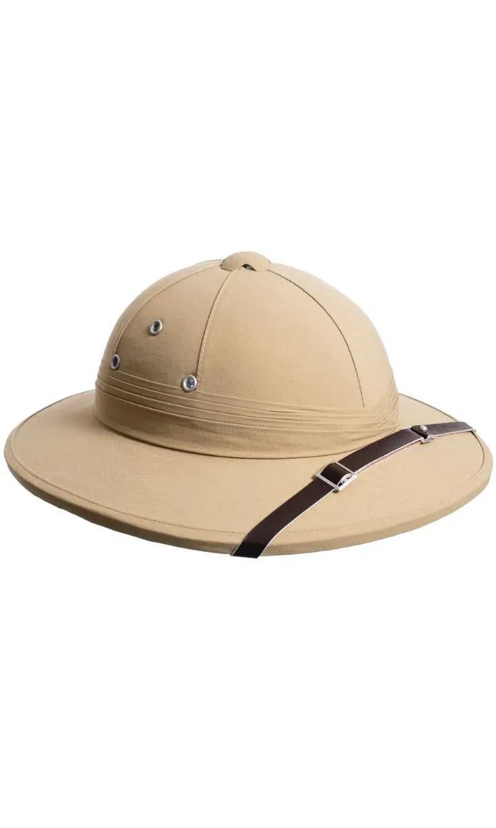 Wild Safari Tan Adults Pith Helmet