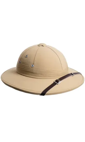 Wild Safari Tan Adults Pith Helmet